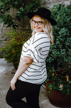 Load image into Gallery viewer, Charlotte Flutter Stripe Top