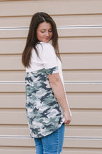 Load image into Gallery viewer, Ririe Camo Criss Cross Top