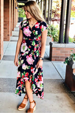Load image into Gallery viewer, Savannah Floral Wrap Dress