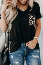 Load image into Gallery viewer, Paradise Leopard Pocket Tee